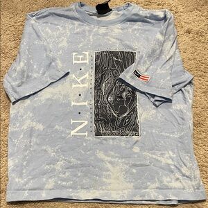 Nike Women's Light Blue Graphic Tee
